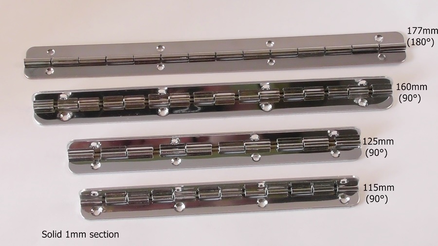 Premium Chrome Piano Hinge Range prokraft